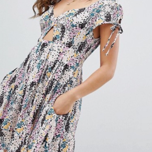 NWT Free People Miss Right Floral Print Dress - Picture 2 of 4